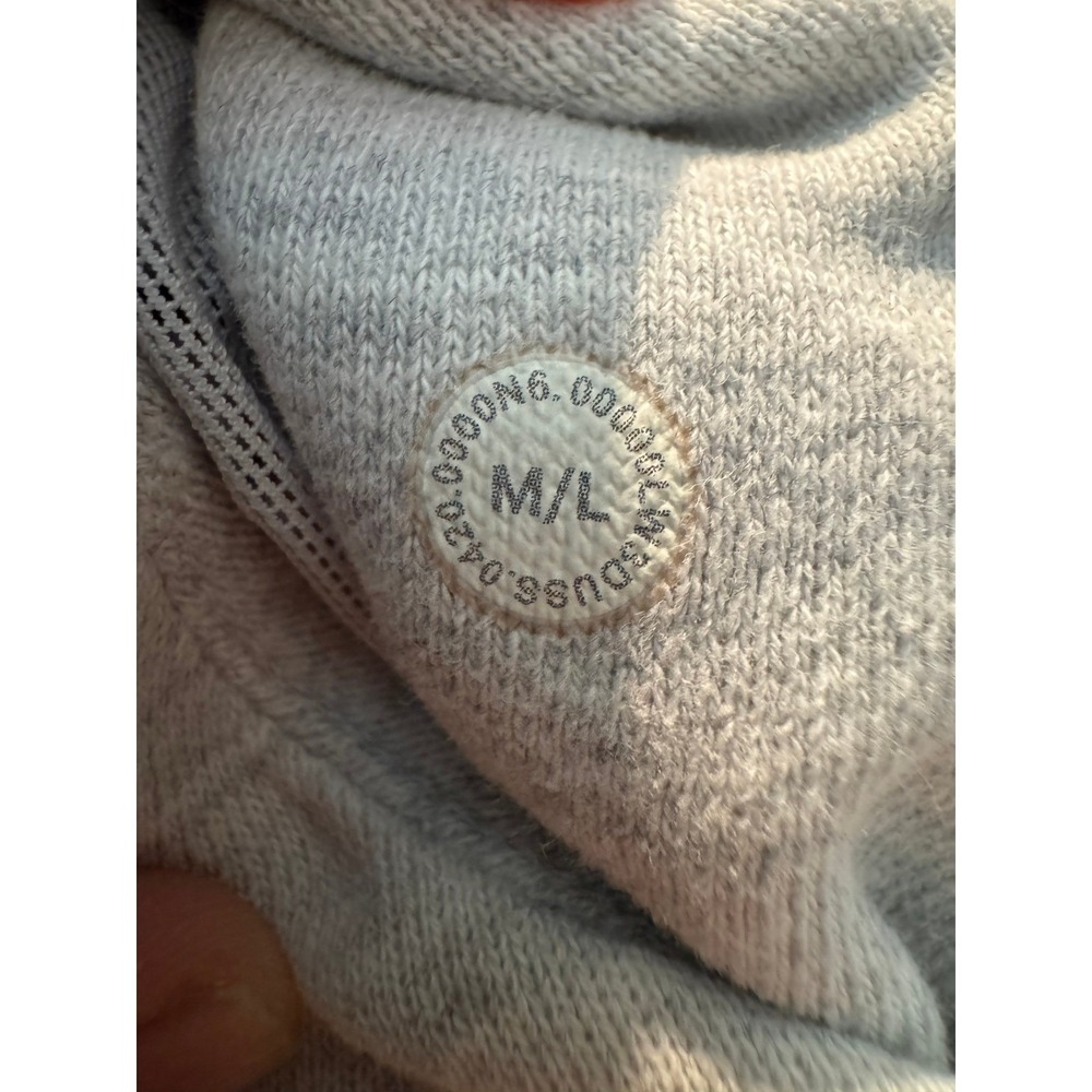 Lululemon‎ Scuba Hoodie Half Zip Cropped Gray Size M/L Oversized Funnel Neck - Picture 8 of 10